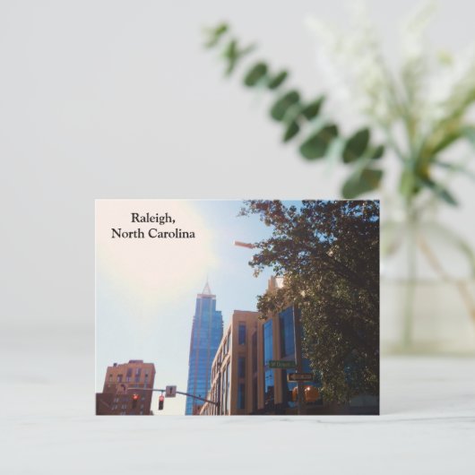 RALEIGH, NOORD CAROLINA briefkaart (Staand voorkant)