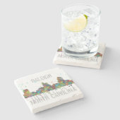 RALEIGH, NOORD CAROLINA - Onderzetter Stone Drink (Zijkant)