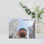 Raleigh North Carolina Acorn City Skyline Travel Briefkaart (Staand voorkant)
