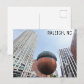 Raleigh North Carolina Acorn City Skyline Travel Briefkaart (Voorkant / Achterkant)