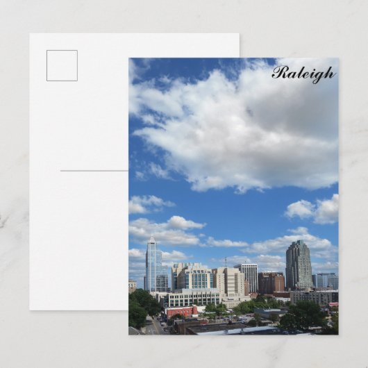 Raleigh North Carolina City Skyline Travel Photo Briefkaart (Voorkant / Achterkant)