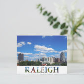 Raleigh North Carolina City Skyline Travel Photo Briefkaart (Staand voorkant)