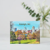 Raleigh, North Carolina Downtown Briefkaart (Staand voorkant)