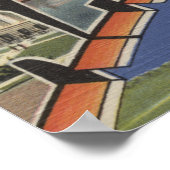 Raleigh, North Carolina - Grote letterscènes Poster (Hoek)