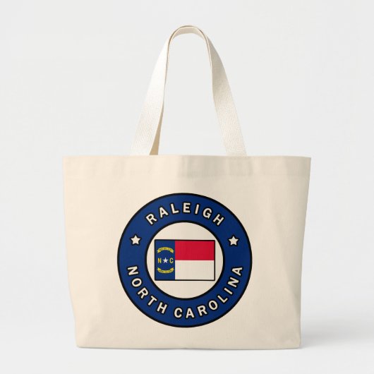 Raleigh North Carolina Grote Tote Bag (Voorkant)