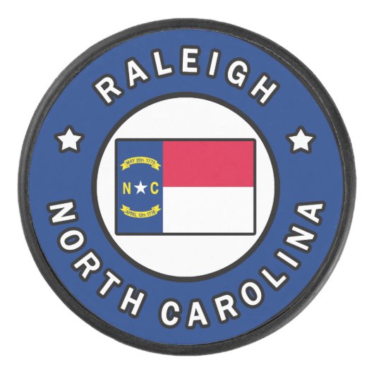 Raleigh North Carolina Hockey Puck (Voorkant)