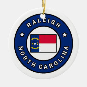 Raleigh North Carolina Keramisch Ornament