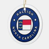 Raleigh North Carolina Keramisch Ornament (Links)