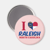 Raleigh, North Carolina Magneet (Voorkant / Achterkant)