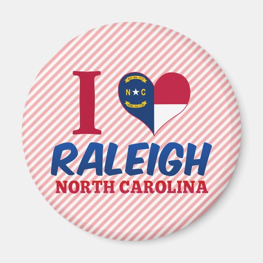 Raleigh, North Carolina Magneet (Voorkant)