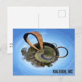 Raleigh North Carolina Museum of Art Rings Foto Briefkaart (Voorkant / Achterkant)