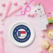 Raleigh North Carolina Papieren Bordje (Feest)