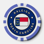 Raleigh North Carolina Poker Chips (Voorkant)