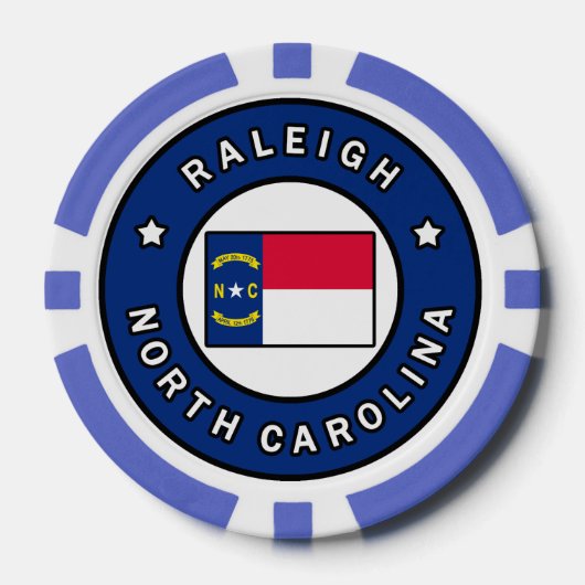Raleigh North Carolina Poker Chips (Voorkant)