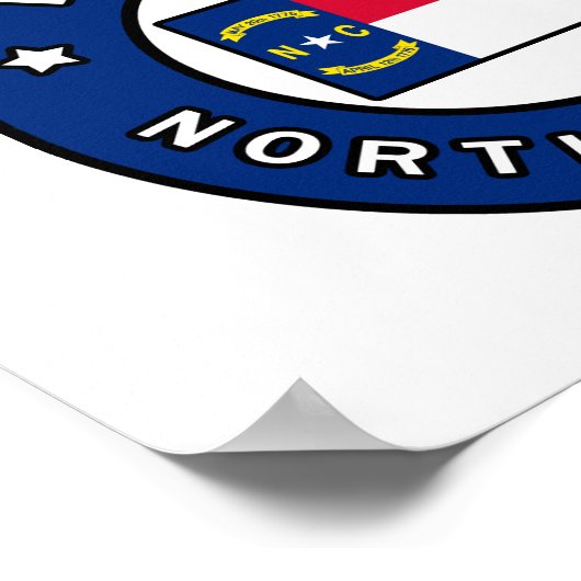 Raleigh North Carolina Poster (Hoek)