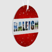 Raleigh North Carolina Reisfoto's Kerstmis Ornament (voorkant)