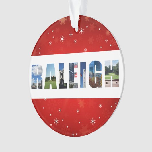 Raleigh North Carolina Reisfoto's Kerstmis Ornament (voorkant)