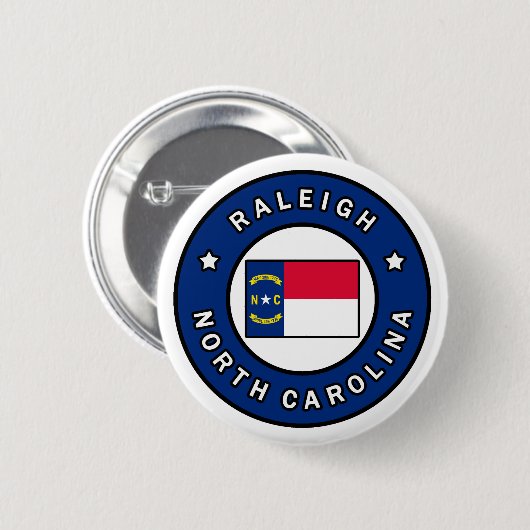 Raleigh North Carolina Ronde Button 5,7 Cm (Voorkant /achterkant)