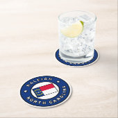 Raleigh North Carolina Ronde Kartonnen Onderzetter (Insitu)