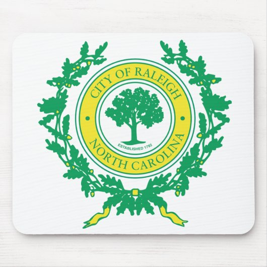 Raleigh, North Carolina Seal Muismat (Voorkant)
