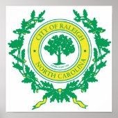 Raleigh, North Carolina Seal Poster (Voorkant)