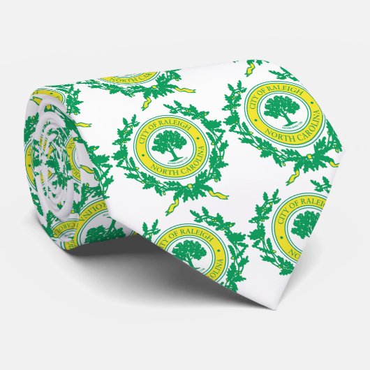 Raleigh, North Carolina Seal Stropdas (Opgerold)