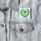 Raleigh, North Carolina Seal Vierkante Button 5,1 Cm (In situ)