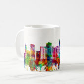Raleigh North Carolina Skyline Koffiemok (Voorkant links)