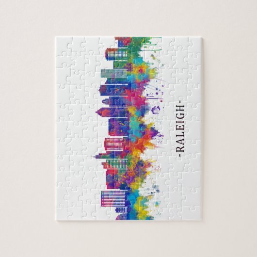 Raleigh North Carolina Skyline Legpuzzel (Verticaal)