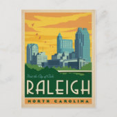 Raleigh, North Carolina | Stad Oaks Briefkaart (Voorkant)