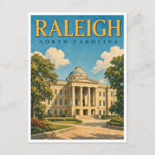 Raleigh North Carolina State Capitol GeoSaga Briefkaart