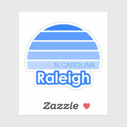 Raleigh North Carolina Sticker (Vel)