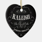 Raleigh, North Carolina - The City of Oaks Keramisch Ornament (Rechts)