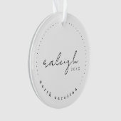 Raleigh North Carolina Travel USA Simple Ornament (voorkant)