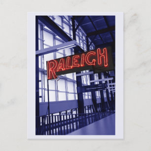 Raleigh North Carolina Union Station Treinreizen Briefkaart