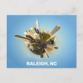 Raleigh North Carolina Unique City Skyline Foto Briefkaart (Voorkant)