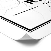 Raleigh North Carolina USA Travel City Map Poster (Hoek)