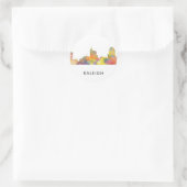 RALEIGH, NORTH CAROLINA WB1 - RONDE STICKER (Tas)