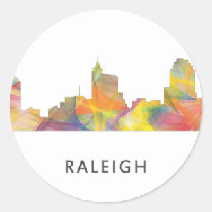 RALEIGH, NORTH CAROLINA WB1 - RONDE STICKER