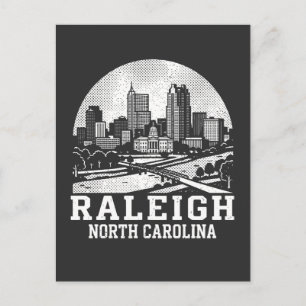 Raleigh Stad North Carolina Briefkaart
