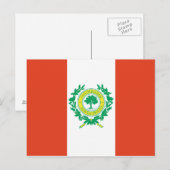 Raleigh, Vlag North Carolina Briefkaart (Voorkant / Achterkant)