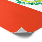 Raleigh, Vlag North Carolina Poster (Hoek)