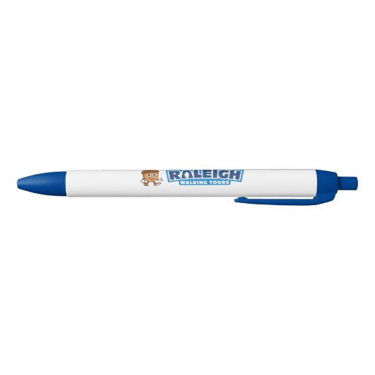 Raleigh Walking Tours Cute Acorn Blauwe Inkt Pen (Bodem)