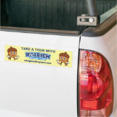 Raleigh Walking Tours Cute Acorn Bumpersticker (Op Truck)