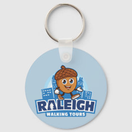 Raleigh Walking Tours Cute Acorn Sleutelhanger