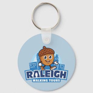 Raleigh Walking Tours Cute Acorn Sleutelhanger