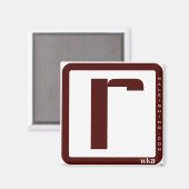 Raleighing vierkante magneet (Voorkant / Achterkant)