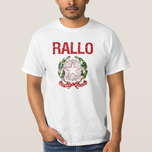 Rallo Italiaanse achternaam T-shirt (Voorkant)