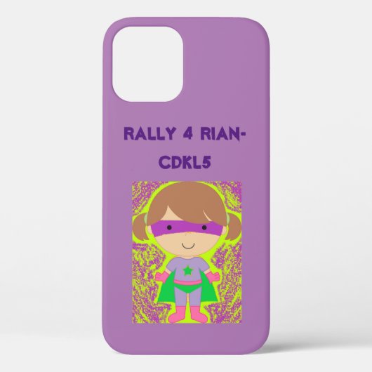 Rally 4 Rian Gear om CDKL5 Bewustmamaand te steune Case-Mate iPhone Case (Achterkant)