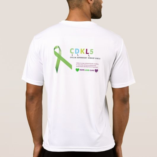 Rally 4 Rian Gear om CDKL5 Bewustmamaand te steune T-shirt (Achterkant)